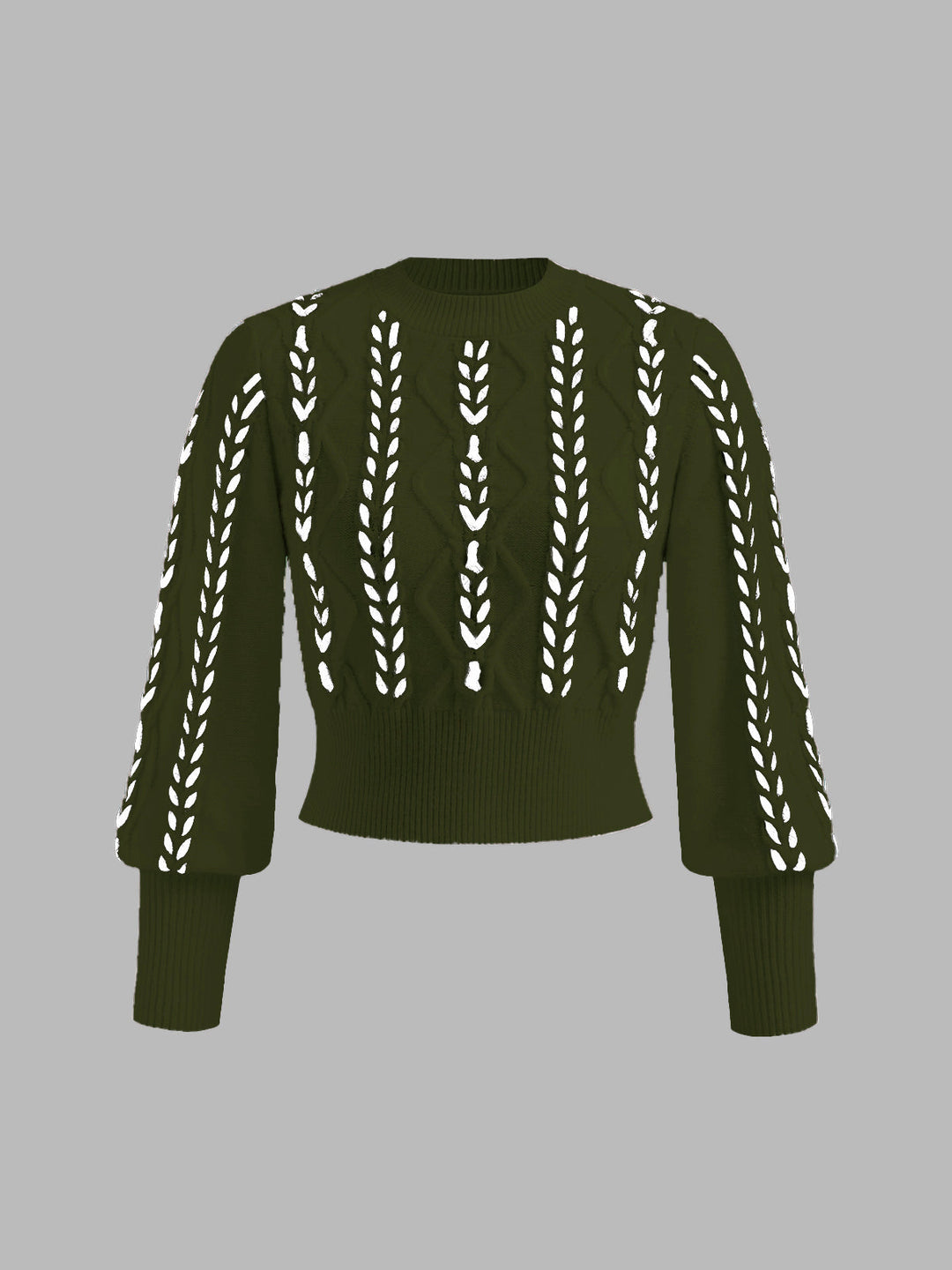 R&B | Strickpullover mit Lochmuster Acrylmischung Elegant und Modern