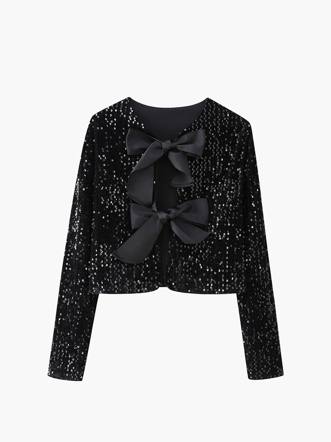 R&B | Samt Schleifen Dekor Jacke