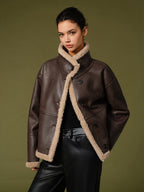 R&B | PU Leder Warme Jacken