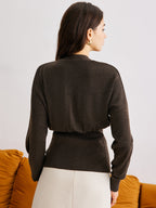 R&B | Cardigan mit Knöpfen Rippstrick Tailliert Elegant und Bequem