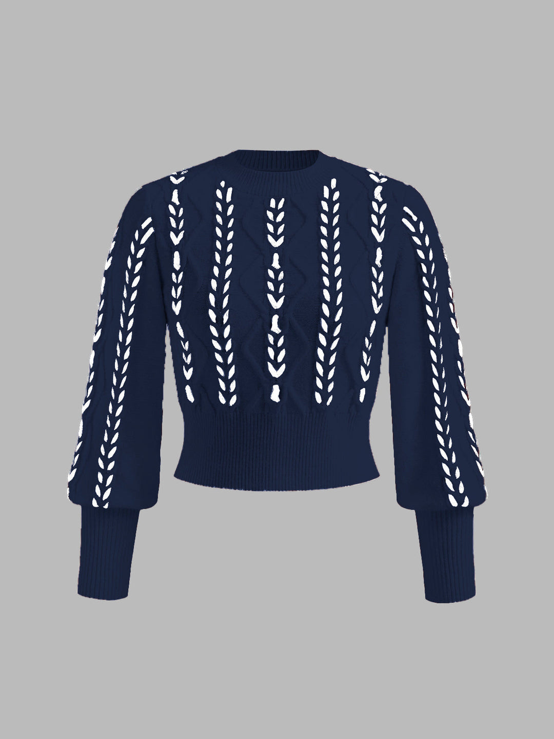 R&B | Strickpullover mit Lochmuster Acrylmischung Elegant und Modern