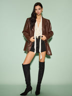 R&B | Lederlook Blazer für Damen