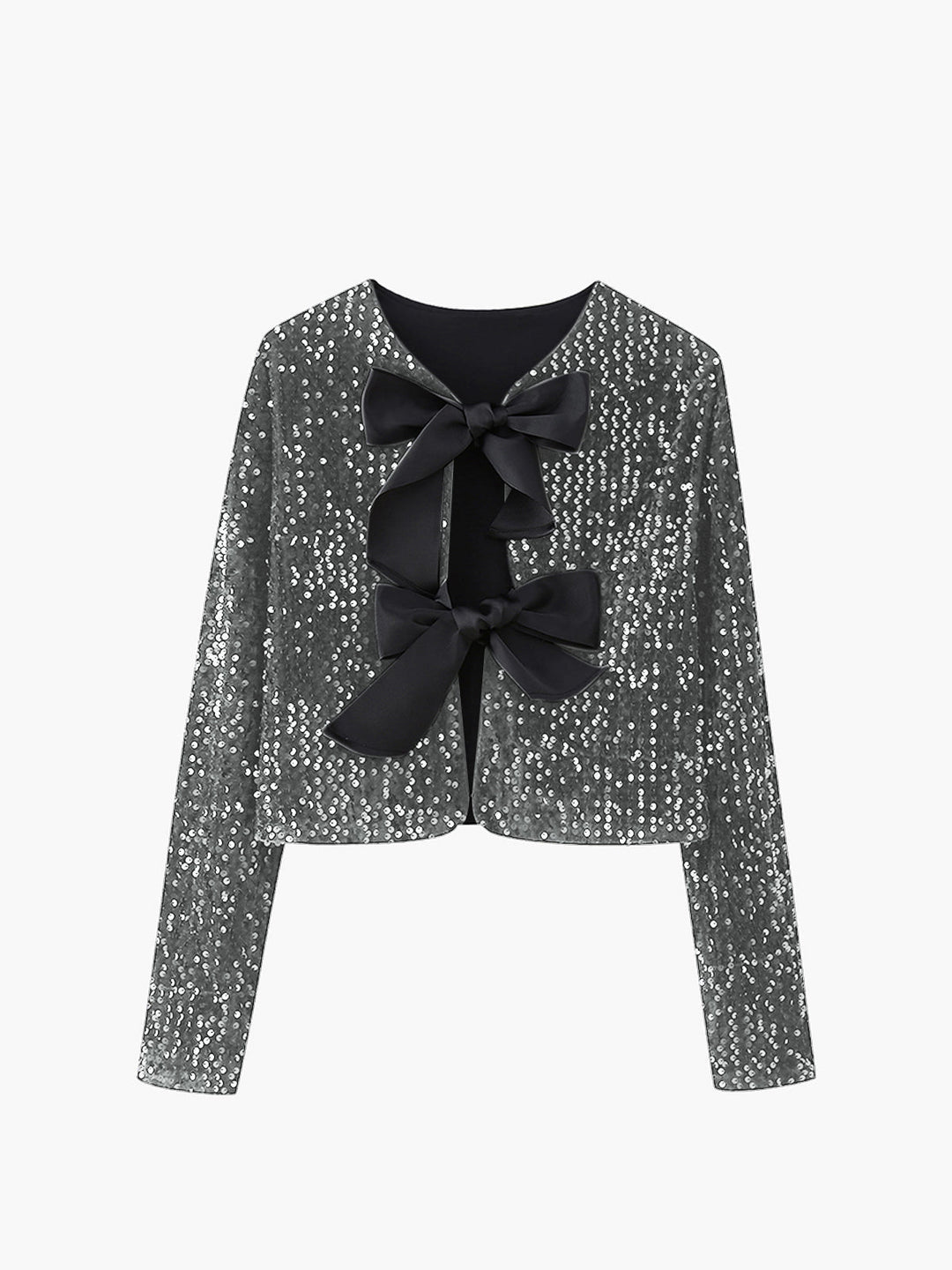 R&B | Samt Schleifen Dekor Jacke