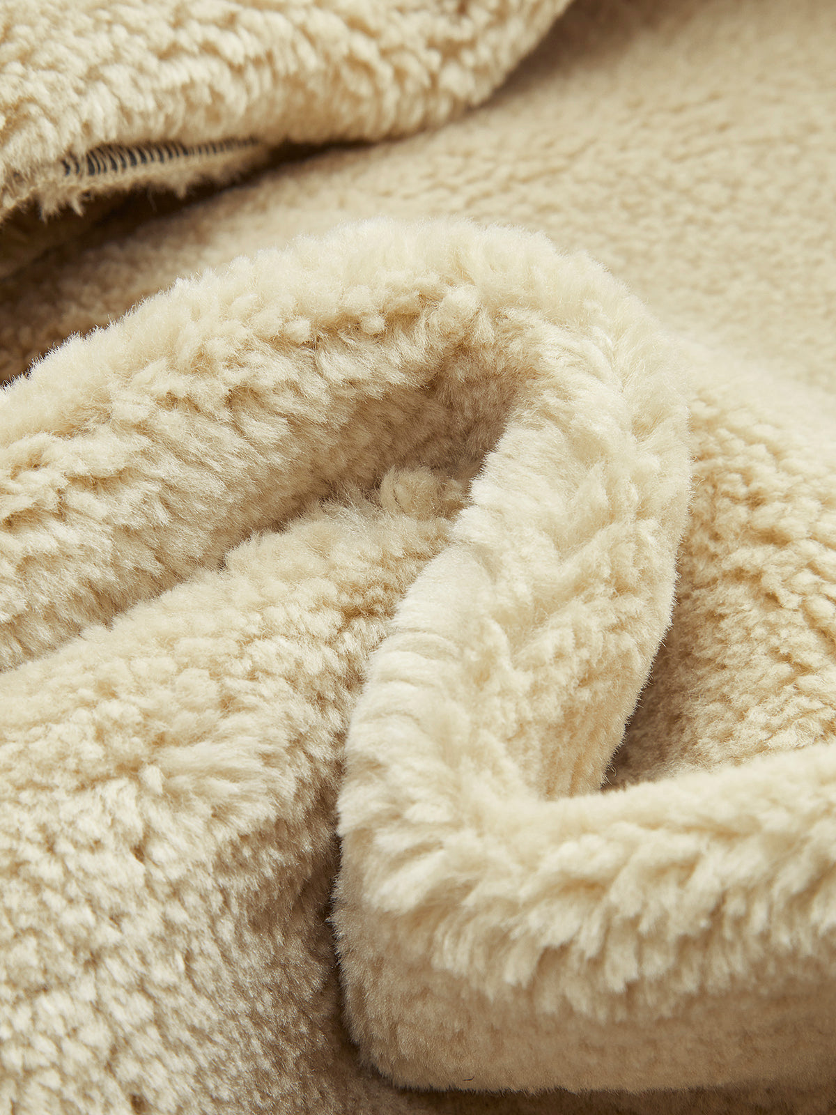 R&B | Blessed Sherpa gefütterte Lammfell Flugjacke