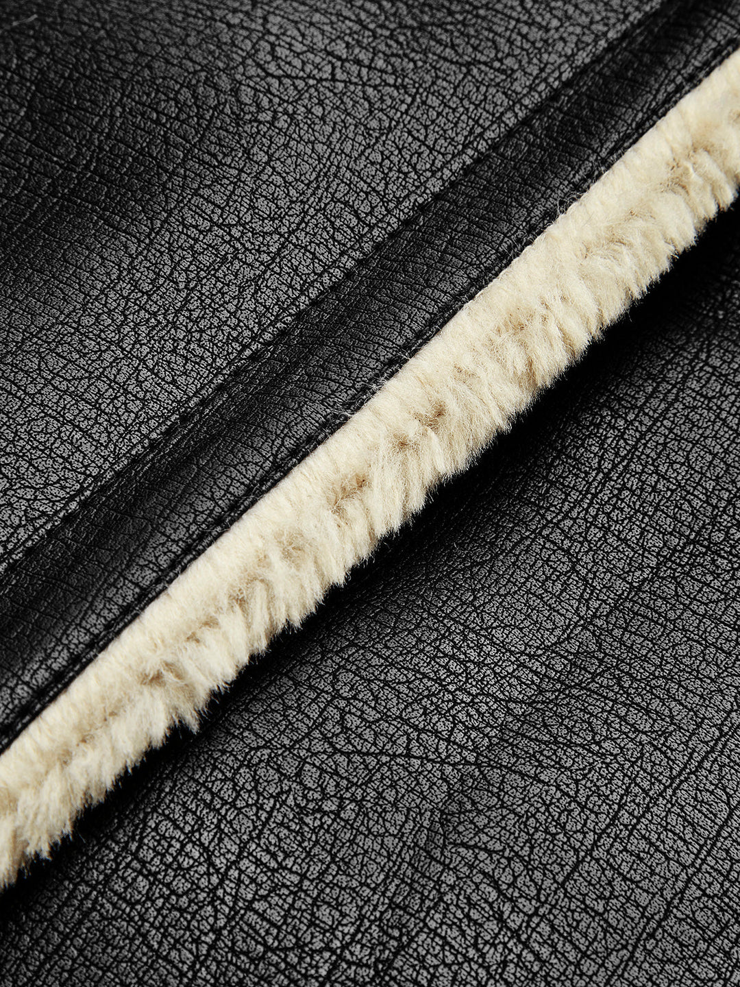 R&B | Blessed Sherpa gefütterte Lammfell Flugjacke