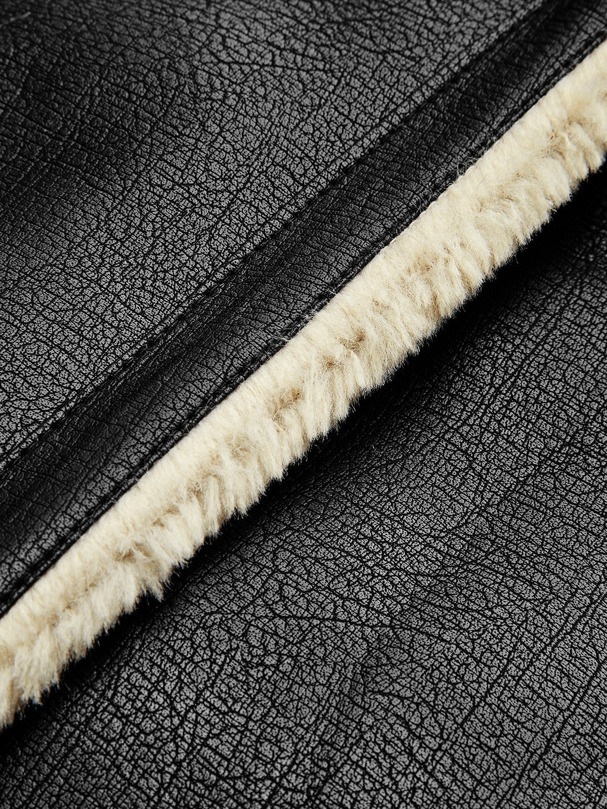 R&B | Blessed Sherpa gefütterte Lammfell Flugjacke