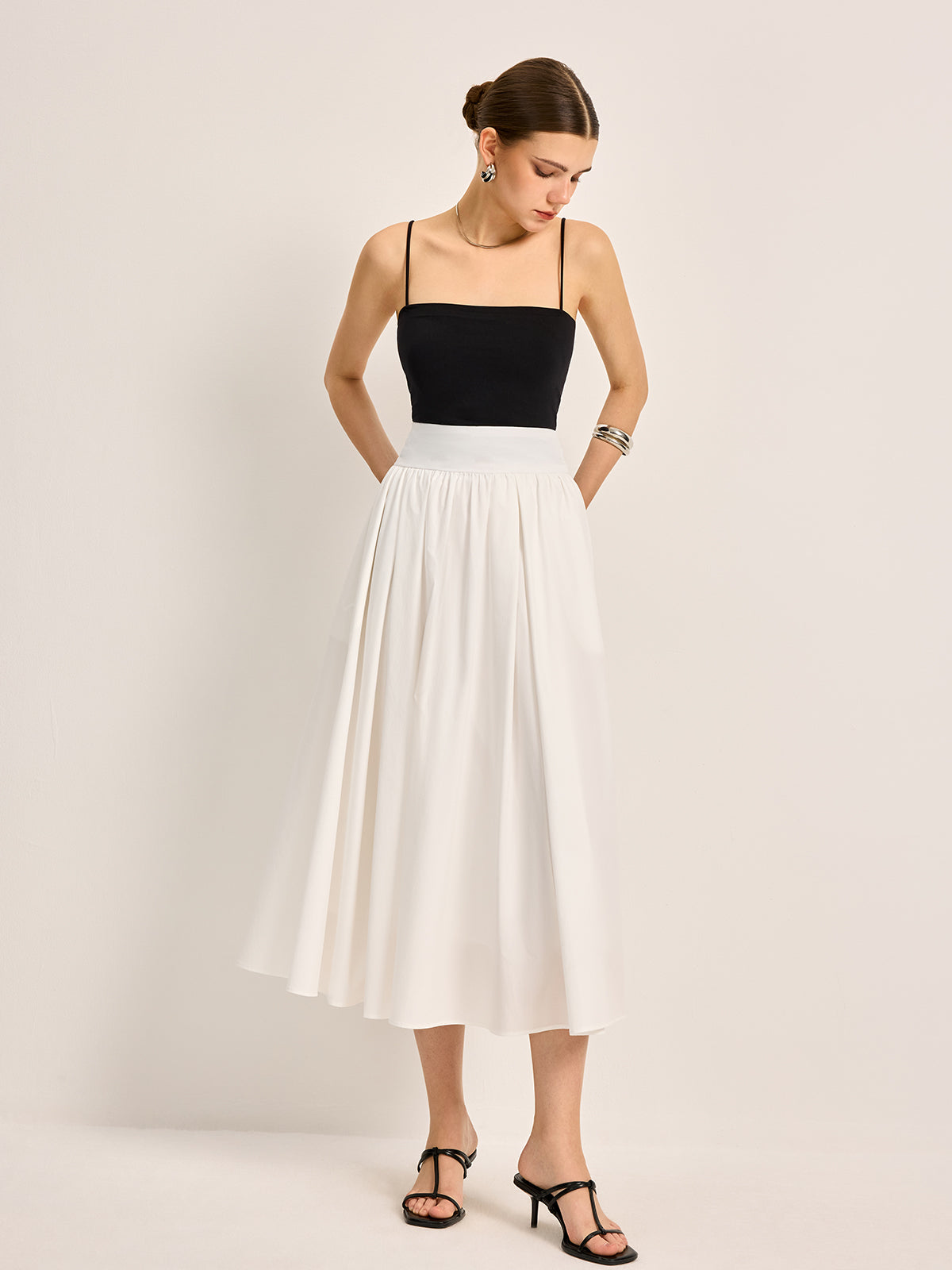 R&B | Eleganter A-Linien Plissee Rock