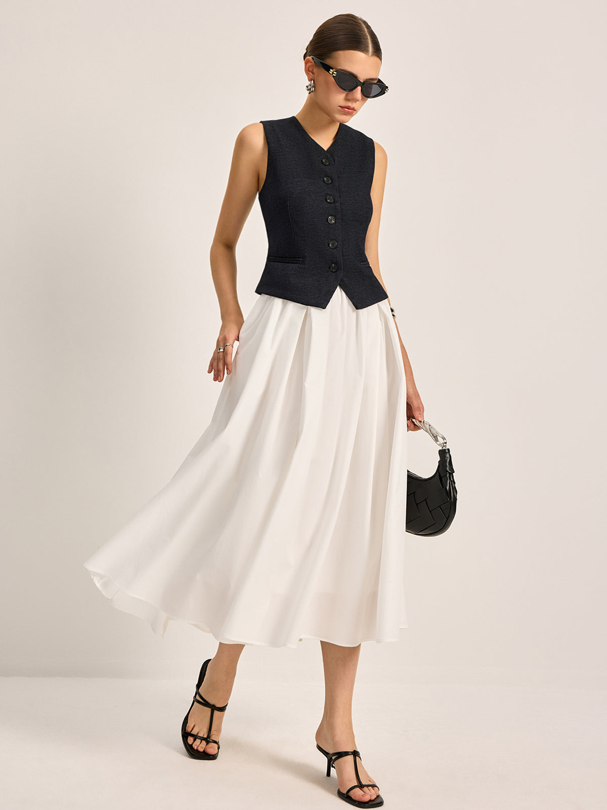 R&B | Eleganter A-Linien Plissee Rock