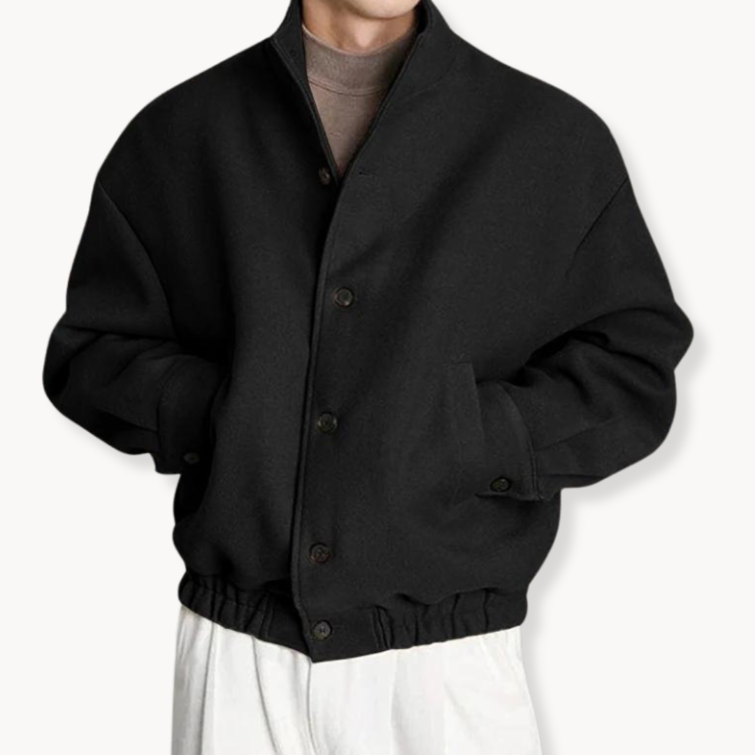 R&B | Schicke Jacke für Herren mit Stehkragen und Manschettenärmeln