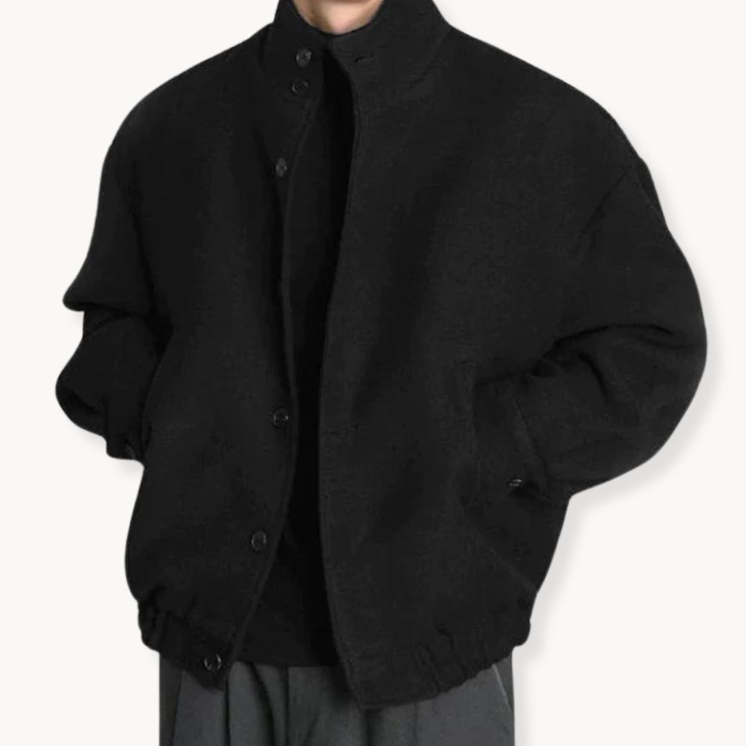 R&B | Schicke Jacke für Herren mit Stehkragen und Manschettenärmeln