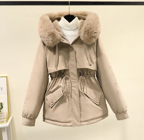 R&B | Übergroße Baumwoll Wd Jacke mit Samtfutter