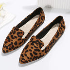 R&B | Orthopädische Leopard Spitze Zehen Loafers