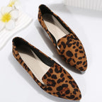R&B | Orthopädische Leopard Spitze Zehen Loafers