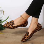 R&B | Orthopädische Leopard Spitze Zehen Loafers
