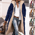 R&B | Wärmer Damen Mantel Aus Sherpa-Fleece mit Kapuze