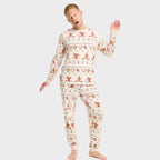 R&B | Weihnachtskeks Weihnachts-Pyjama beige Herren