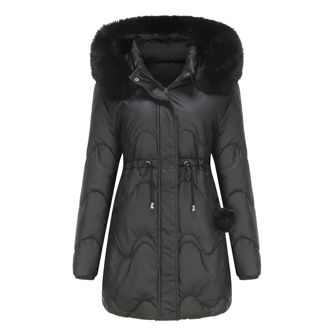 R&B | Fleece gefütterte Winterjacke mit weichem Kragen