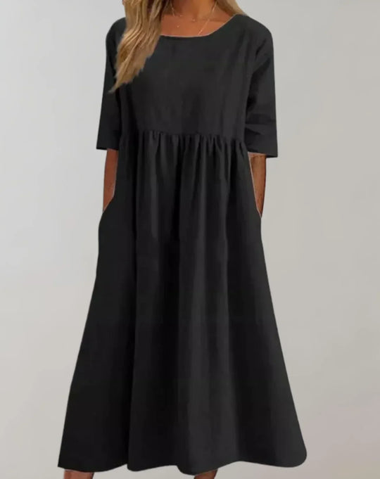 R&B | Locker Sitzendes Baumwollkleid
