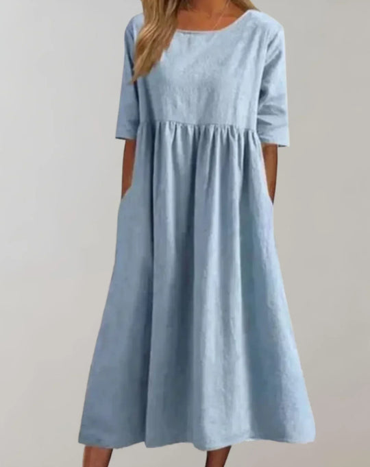 R&B | Locker Sitzendes Baumwollkleid