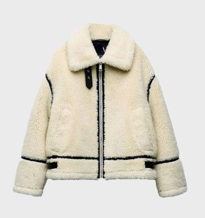 R&B | Übergroße Fleece-Zip-Jacke
