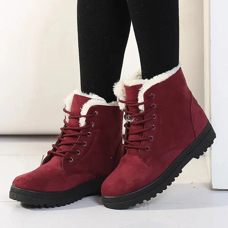 R&B | Damen Winter Schnür Schnee Stiefel