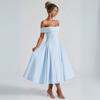 R&B | Midi-Kleid Elegant Blau