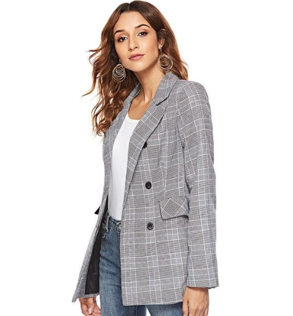 R&B | Karierte Blazer Moderner Schnitt Klassische Eleganz