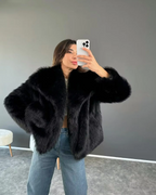 R&B | Trendy Damen Winterjacke aus Kunstfell
