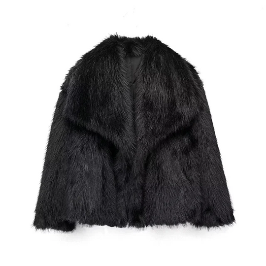 R&B | Trendy Damen Winterjacke aus Kunstfell
