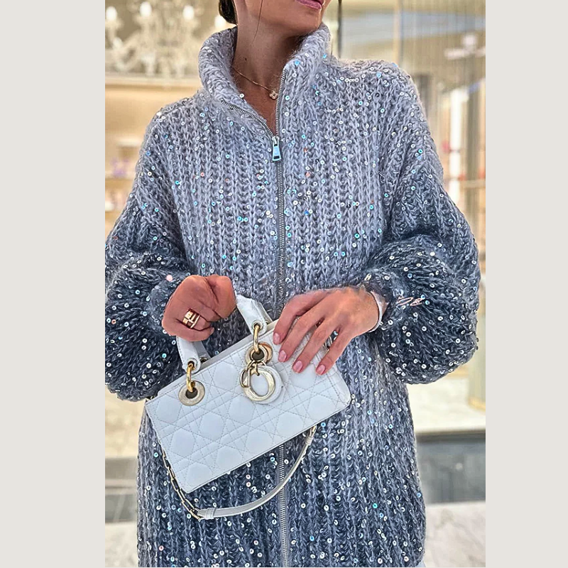 R&B | Klassische und Stilvolle Winter Strickjacke
