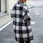 R&B | Karierte Strickjacke