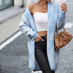 R&B | Karierte Strickjacke