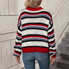 R&B | Gestreifter Pullover Acryl Farblich, Bequem