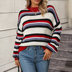 R&B | Gestreifter Strickpullover in Sanften Tönen
