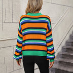 R&B | Gestreifter Pullover Acryl Farblich, Bequem