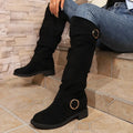 R&B | Damen Chunky Heel Slouchy Knie Stiefel