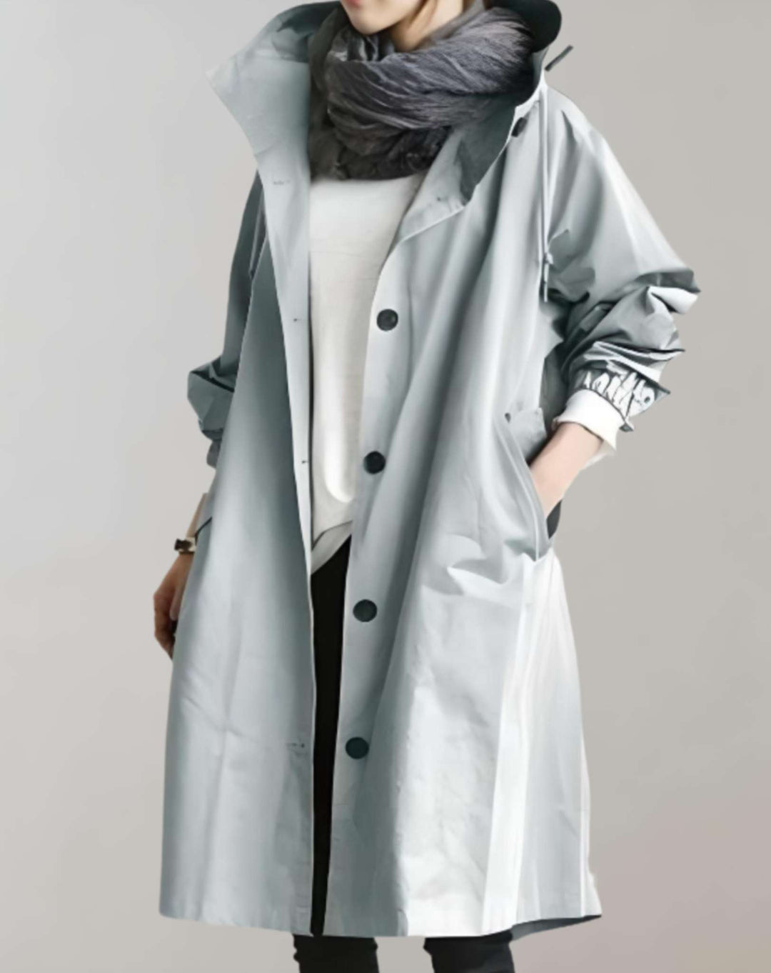 R&B | Wasserfester und Warmer Kapuzen-Trenchcoat