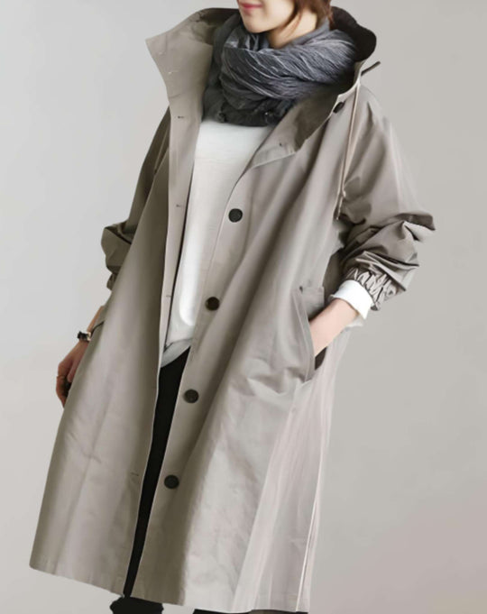 R&B | Wasserfester und Warmer Kapuzen-Trenchcoat