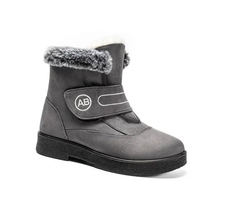 R&B | Neue Kaninchenfell-Baumwollschuhe Damen Hochisolierte Schneestiefel
