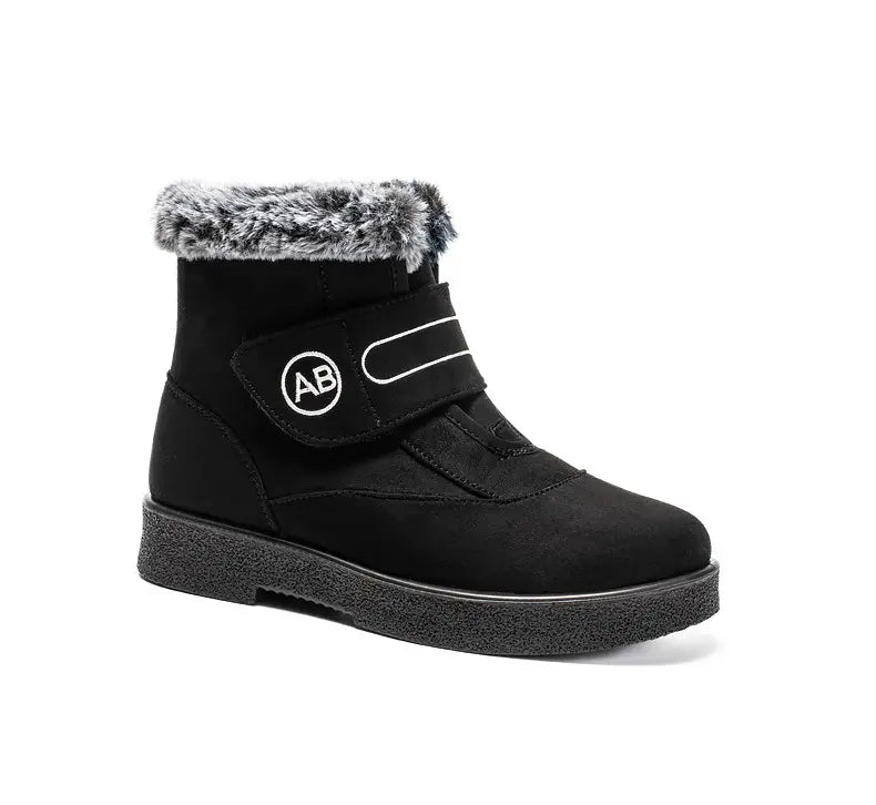 R&B | Neue Kaninchenfell-Baumwollschuhe Damen Hochisolierte Schneestiefel