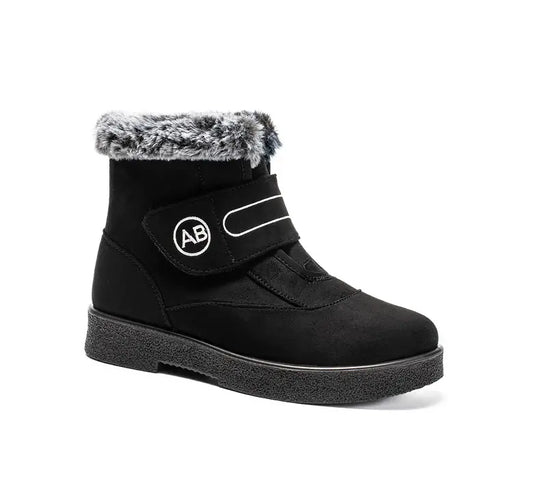 R&B | Neue Kaninchenfell-Baumwollschuhe Damen Hochisolierte Schneestiefel