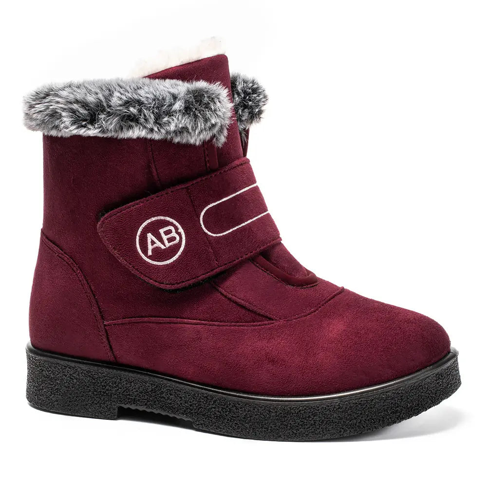 R&B | Neue Kaninchenfell-Baumwollschuhe Damen Hochisolierte Schneestiefel