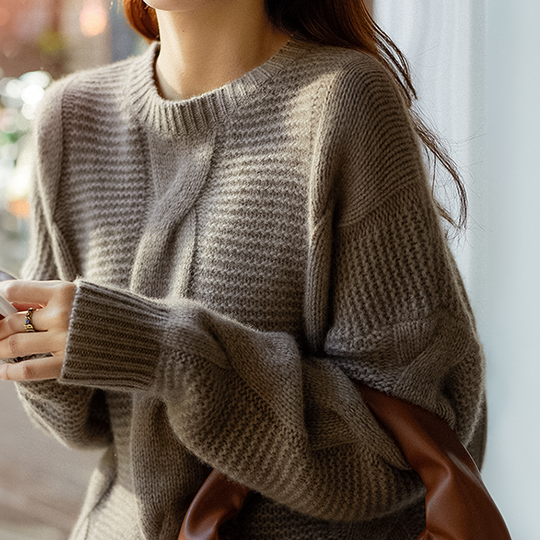 R&B | Cashmere Couture Cable-Knit Pullover