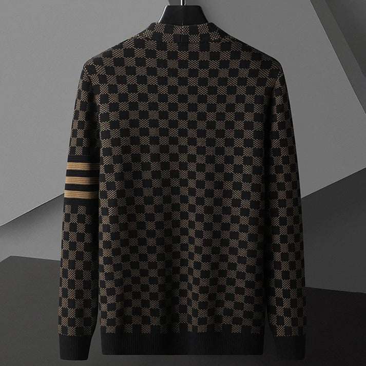 R&B | Gemusteter Cardigan Strick Elegant, Stilvoll
