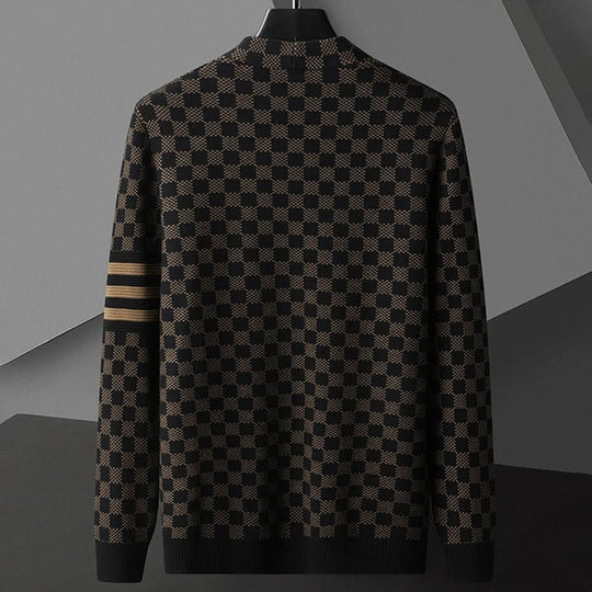 R&B | Gemusteter Cardigan Strick Elegant, Stilvoll