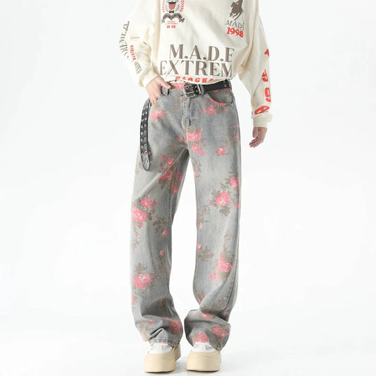 R&B | Jeans mit Blumenmuster für Herren