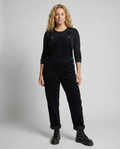 R&B | Schwarz Latzhose Damen Lässig