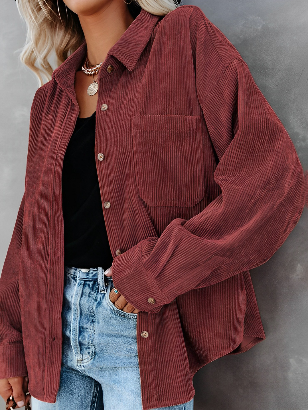 R&B | Kord Knopf-Jacke
