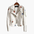 R&B | Bikerjacke mit Blumenmuster für Damen - Kurz