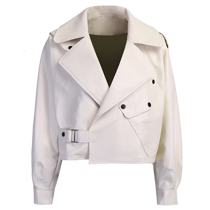 R&B | Kurzes Damenjackett - Eine Lässige Lederjacke für Damen